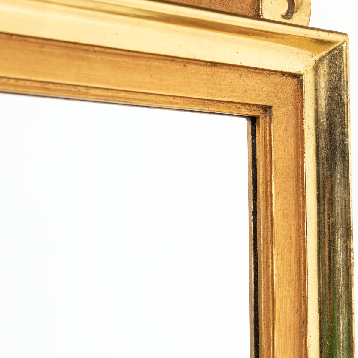 Tall Narrow Giltwood Mirror, Late 20th Century