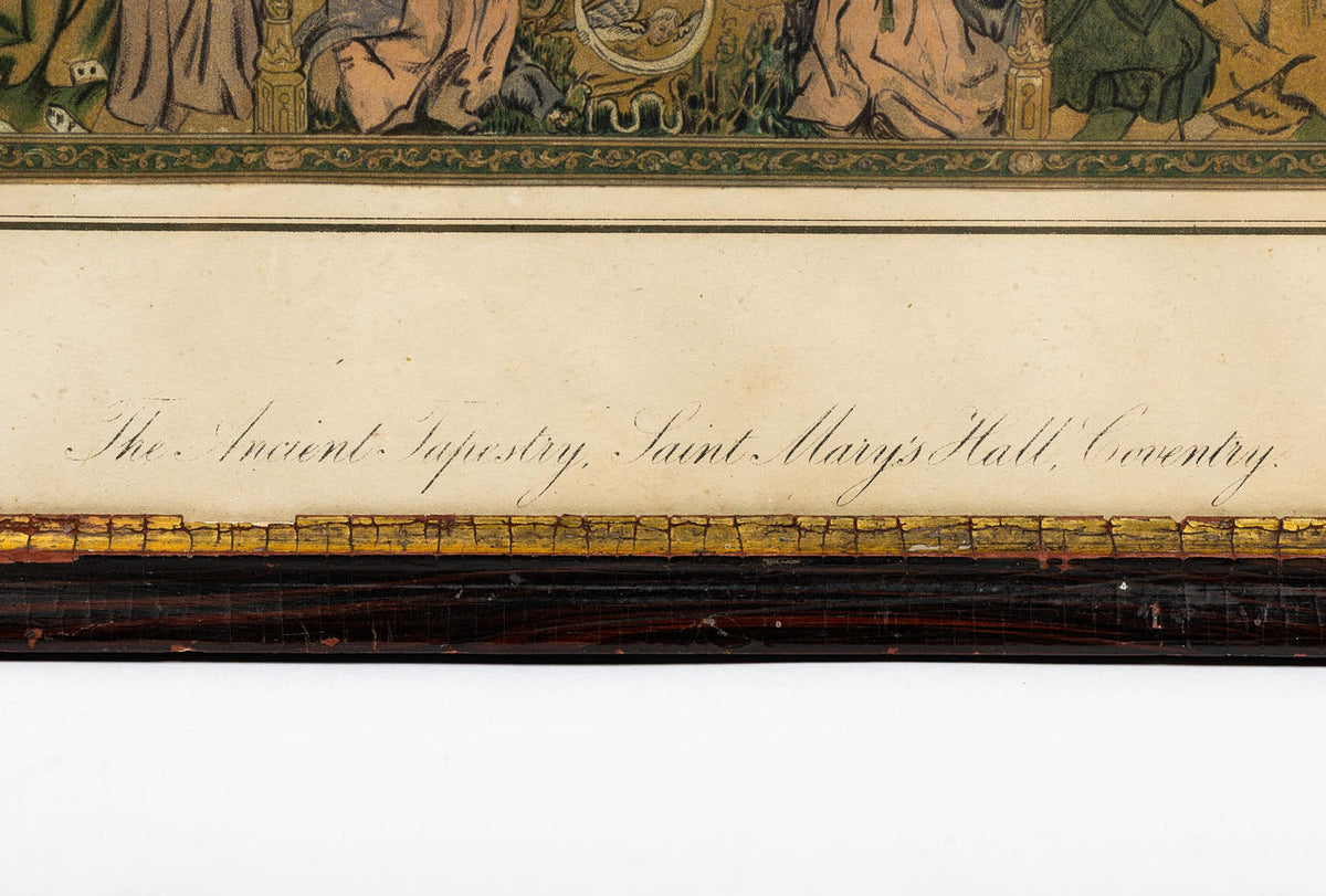 Label on reverse of Coventry engraving