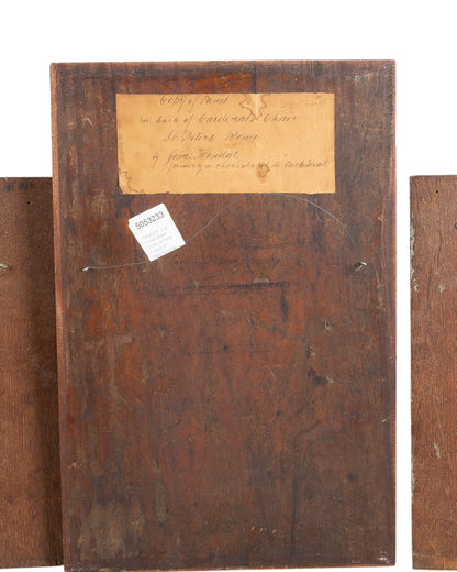 Set of Three 19th Century Carved Panels, St. Peter's Rome Provenance