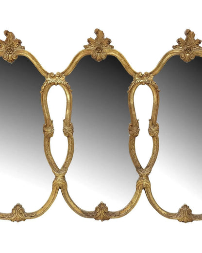 Louis XV Style Giltwood Three-Panel Wall Mirror
