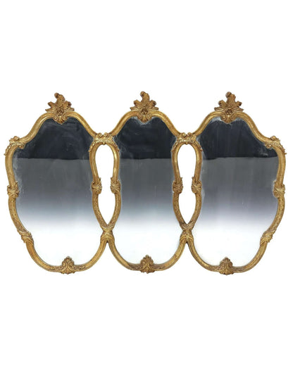 Louis XV Style Giltwood Three-Panel Wall Mirror