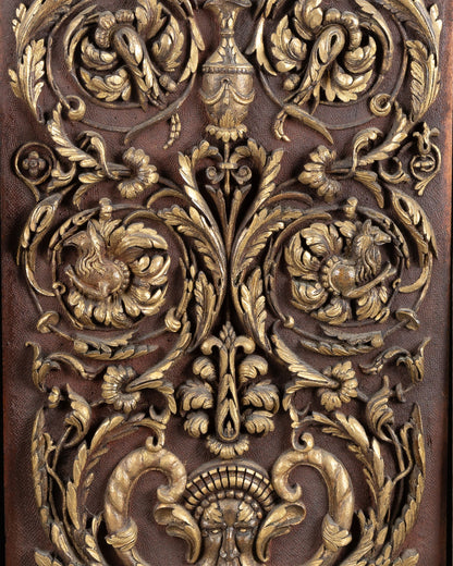Set of Three 19th Century Carved Panels, St. Peter's Rome Provenance