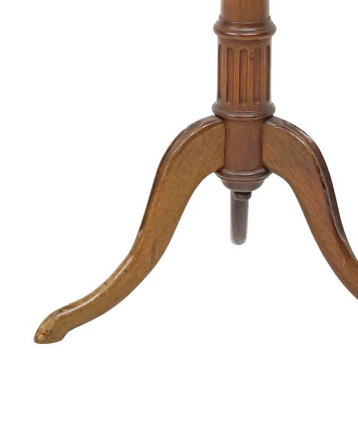 Late 19th Century French Louis XVI Style Marble-Top Mahogany Pedestal