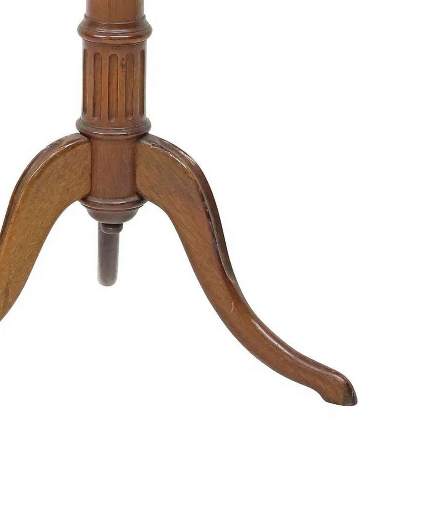 Late 19th Century French Louis XVI Style Marble-Top Mahogany Pedestal