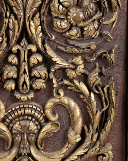Set of Three 19th Century Carved Panels, St. Peter's Rome Provenance