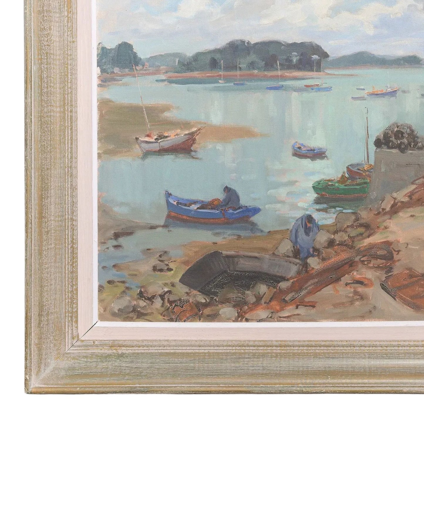 Maritime Oil Painting of Clipper Ship by F.W.