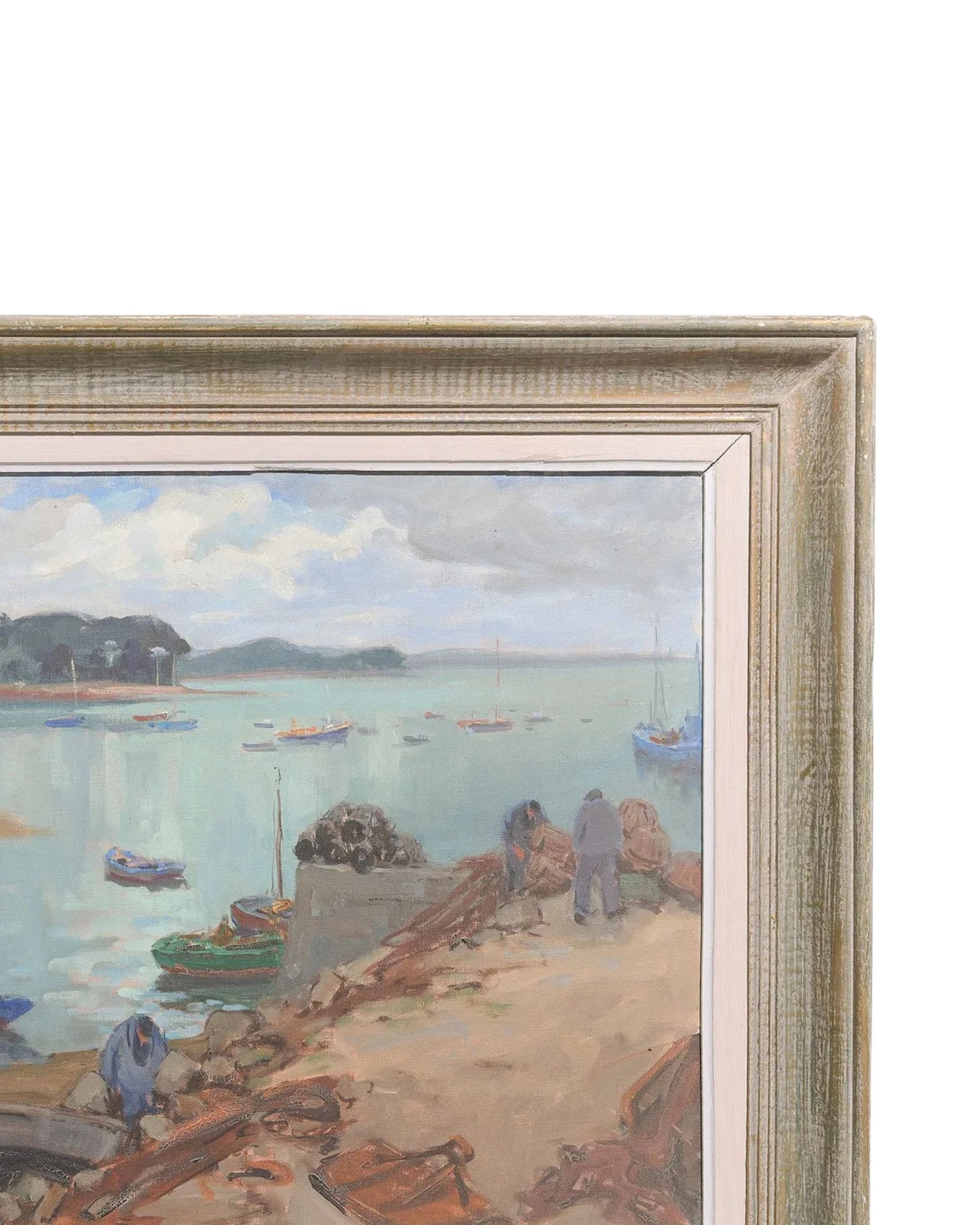 Maritime Oil Painting of Clipper Ship by F.W.