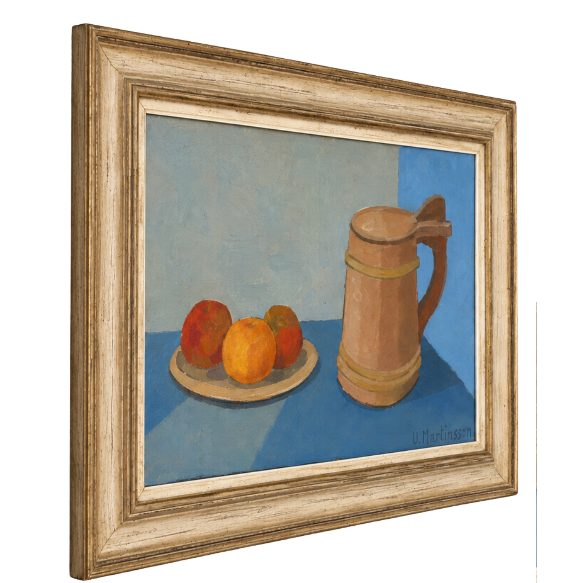 The Other Still Life (Equally Still): Signed Oil on Panel