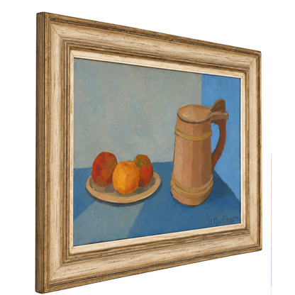 The Other Still Life (Equally Still): Signed Oil on Panel