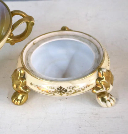 Hand-Painted Nippon Centerpiece Bowl With Swans