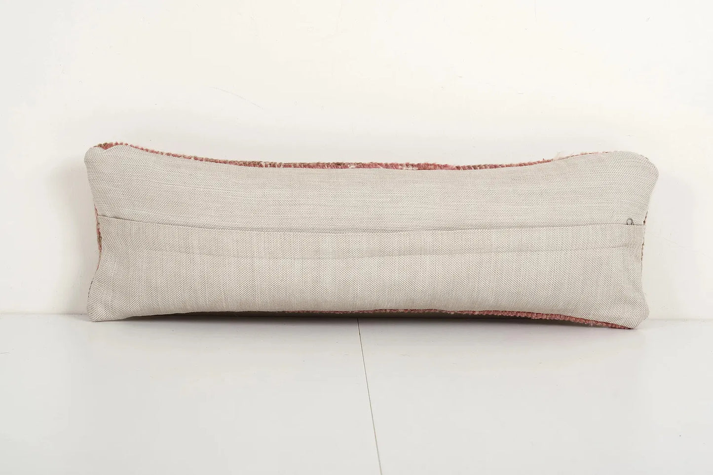 Vintage Turkish Kilim Lumbar Pillow Cover (1960s)