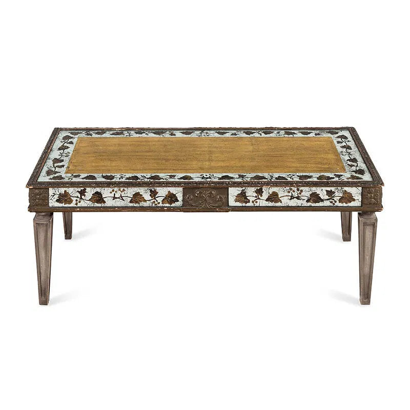 Maison Jansen Style Painted & Églomisé Cocktail Table, Late 20th Century