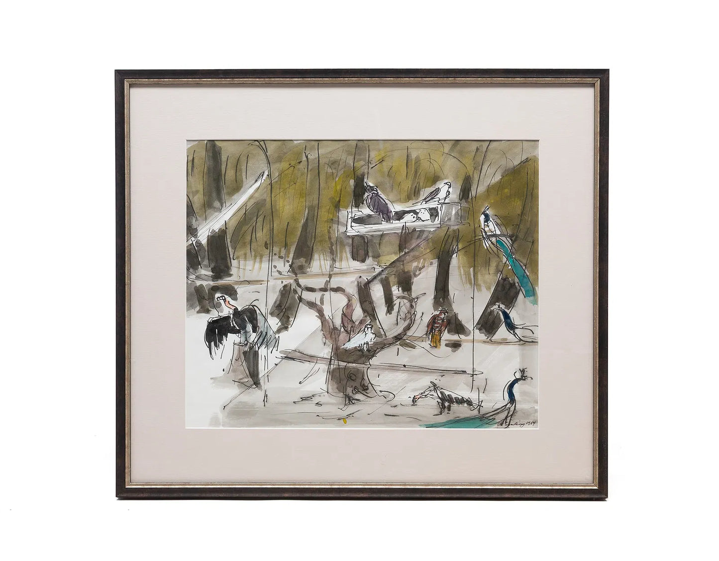 Joseph B. O’Sickey “Birds of Prey with Peacocks,” 1989
