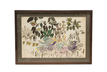 Joseph B. O’Sickey Floral Landscape with Horse, 20th Century