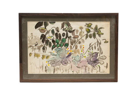 Joseph B. O’Sickey Floral Landscape with Horse, 20th Century