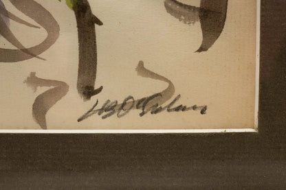 Joseph B. O’Sickey Floral Landscape with Horse, 20th Century