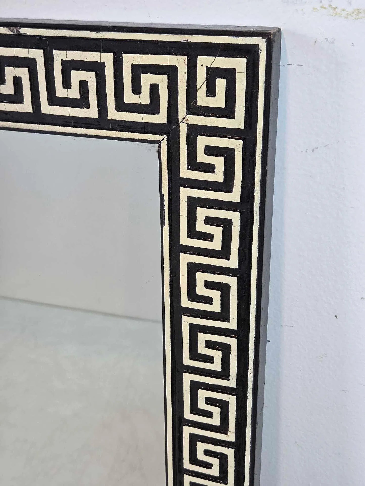 Vintage Greek Key Wall Mirror