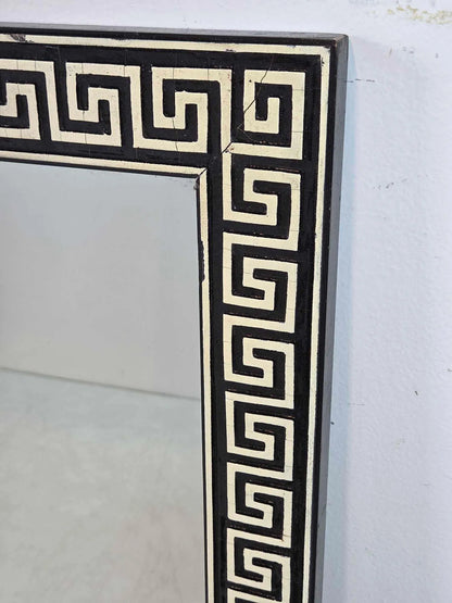 Vintage Greek Key Wall Mirror