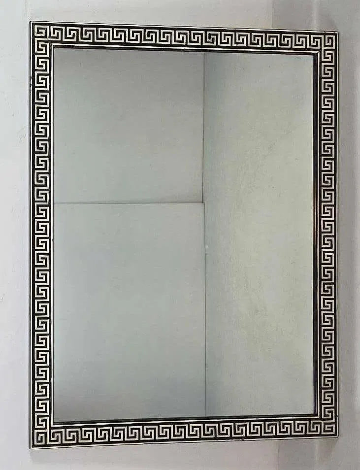 Vintage Greek Key Wall Mirror