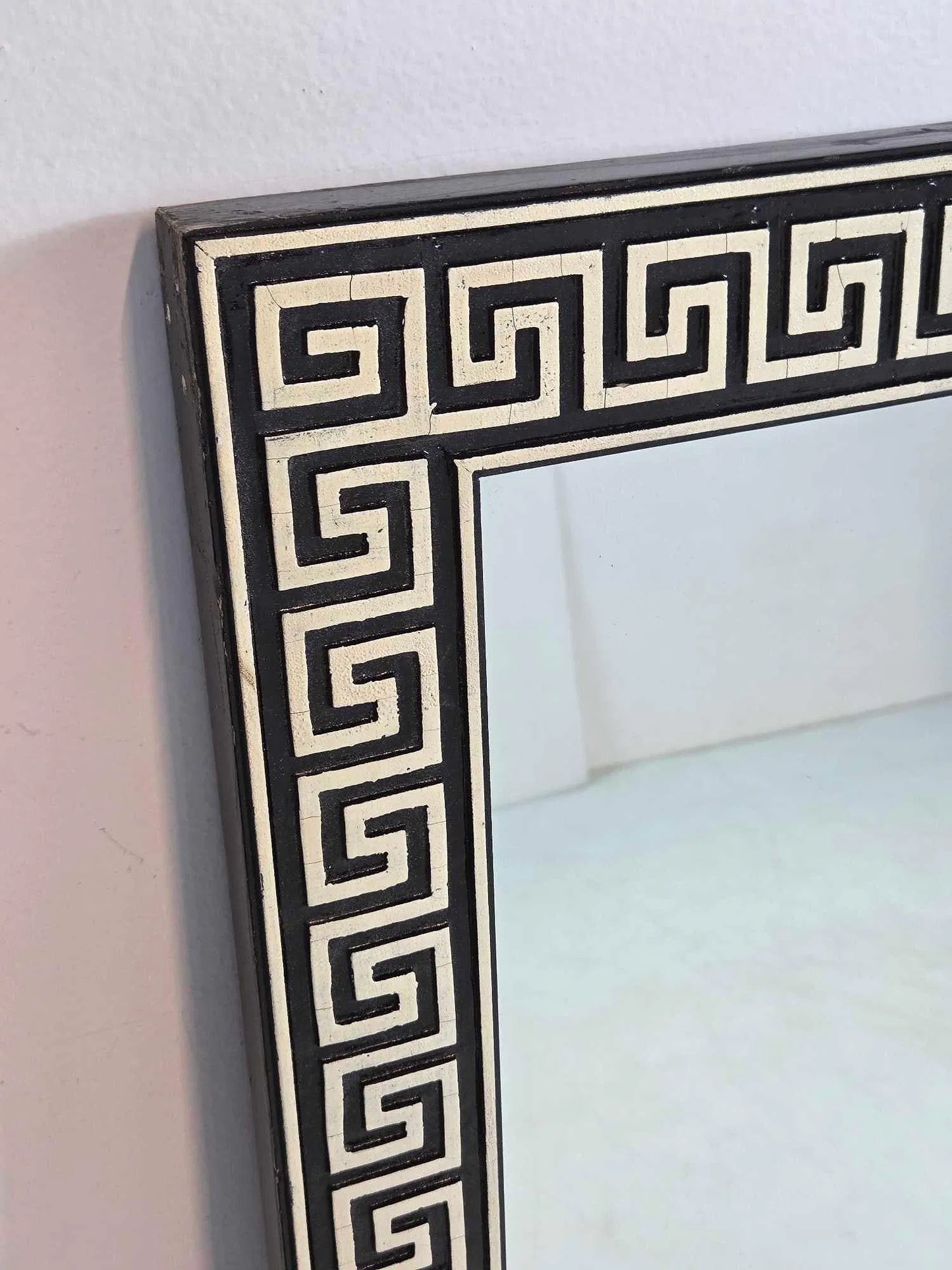 Vintage Greek Key Wall Mirror