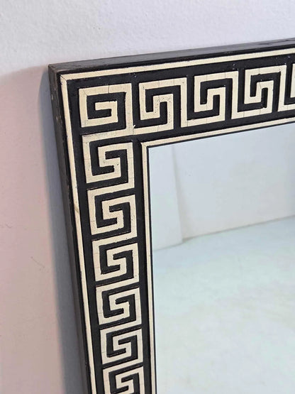 Vintage Greek Key Wall Mirror