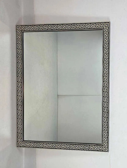 Vintage Greek Key Wall Mirror