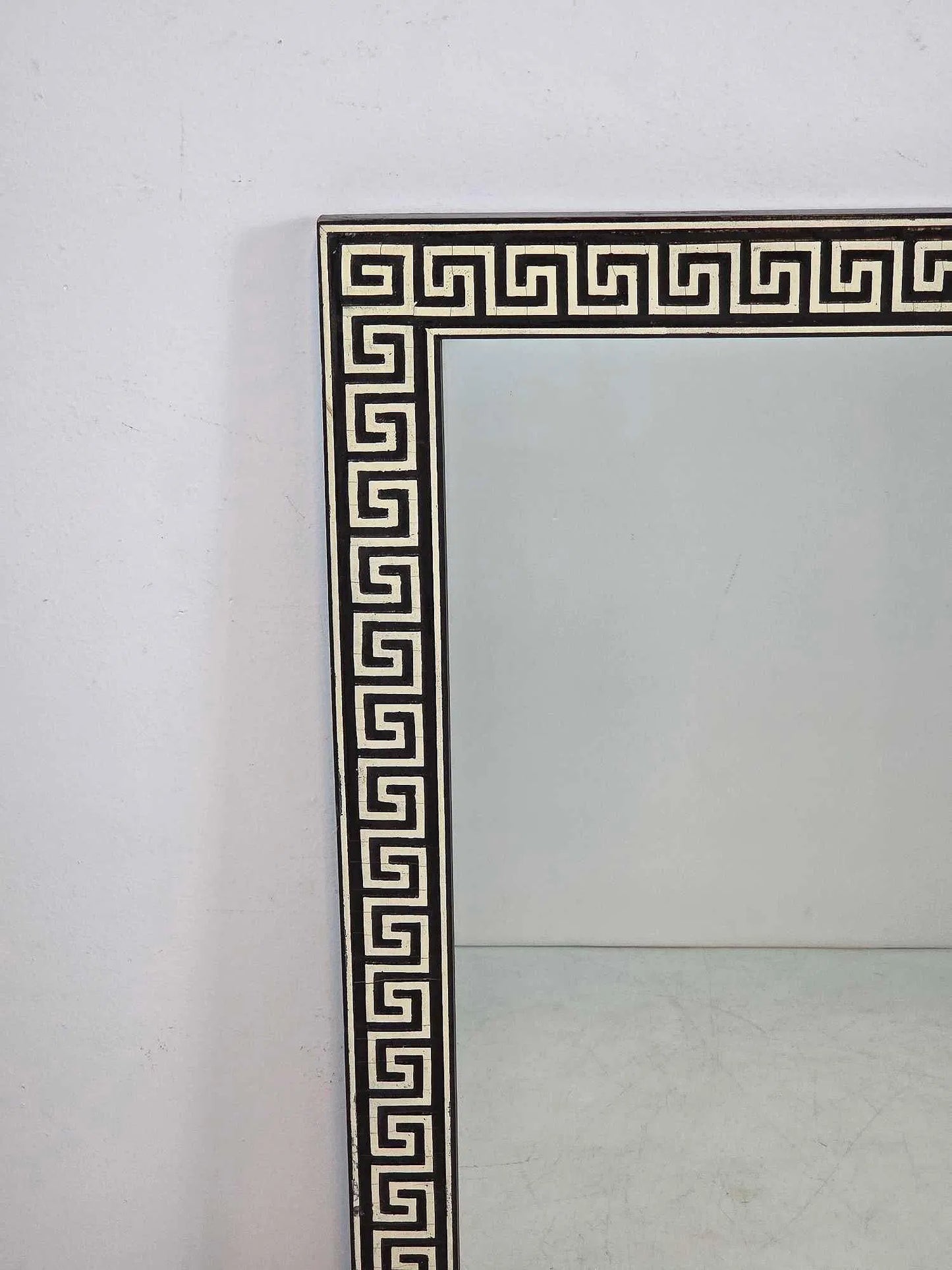 Vintage Greek Key Wall Mirror