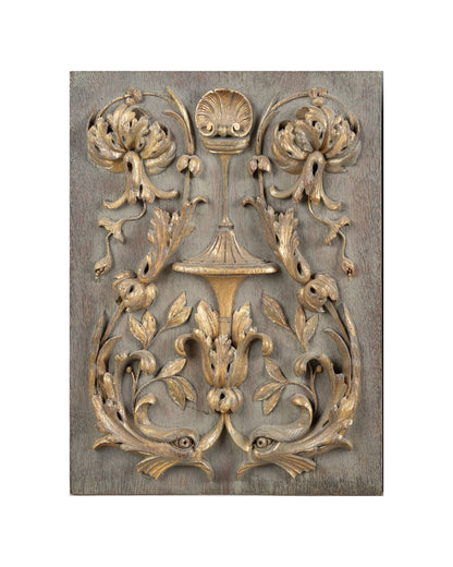 Set of Three 19th Century Carved Panels, St. Peter's Rome Provenance