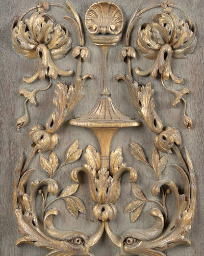 Set of Three 19th Century Carved Panels, St. Peter's Rome Provenance