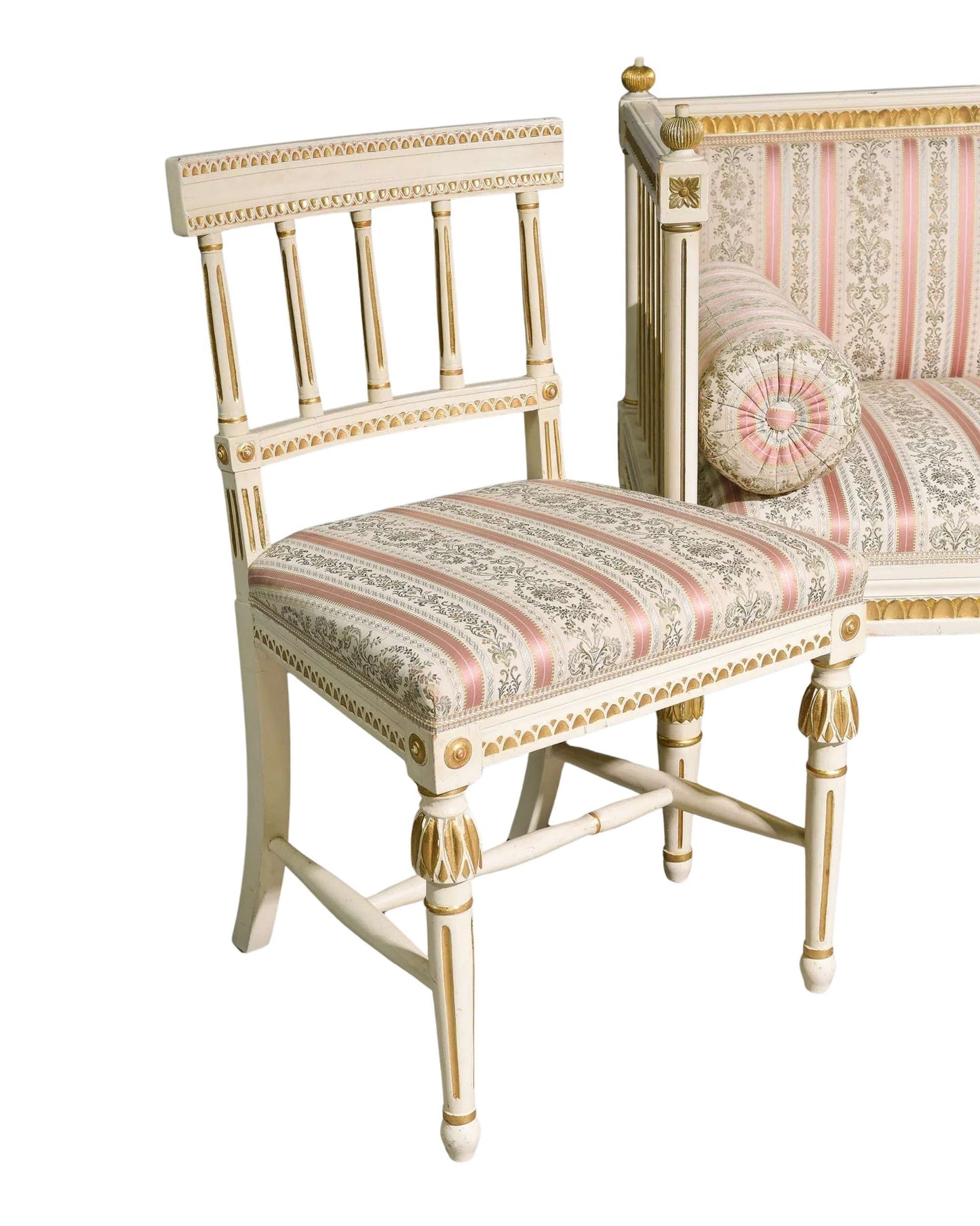 Gustavian Painted Sofa & Chairs