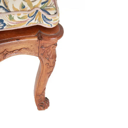 Louis XV Provincial Caned Fauteuil Arm Chairs