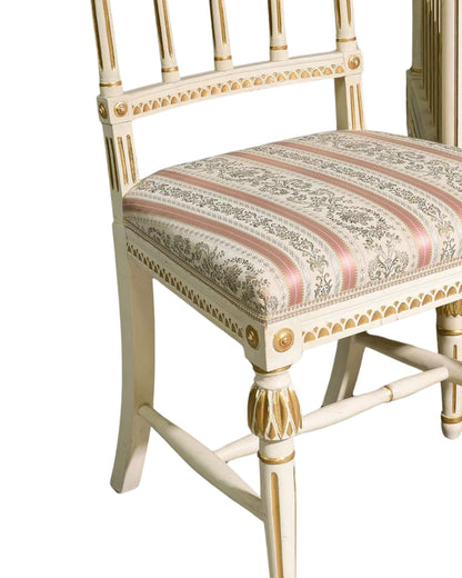 Gustavian Painted Sofa & Chairs