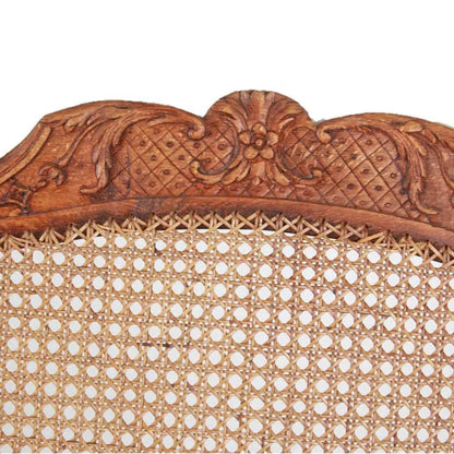 Louis XV Provincial Caned Fauteuil Arm Chairs