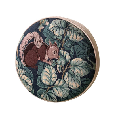 Round Woodland Tapestry Pillow