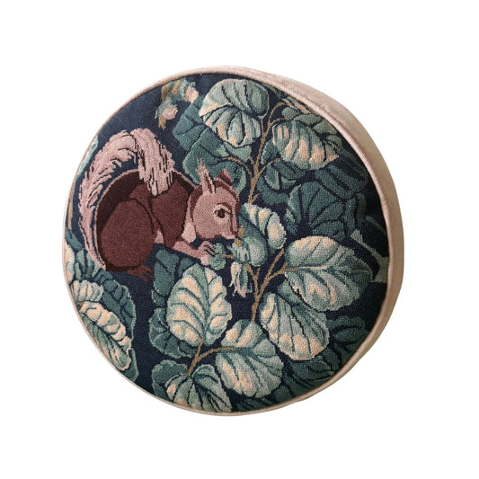 Round Woodland Tapestry Pillow