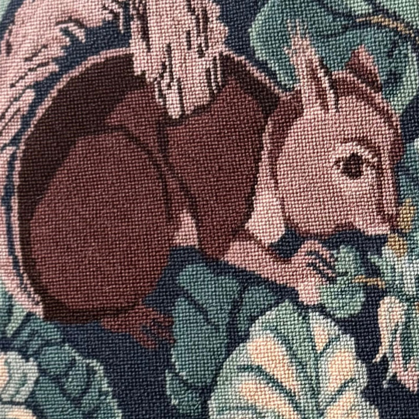 Round Woodland Tapestry Pillow