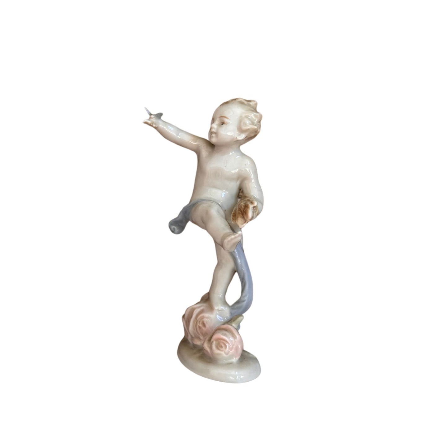 Set of 4 Vintage German Porcelain Cherub Figurines