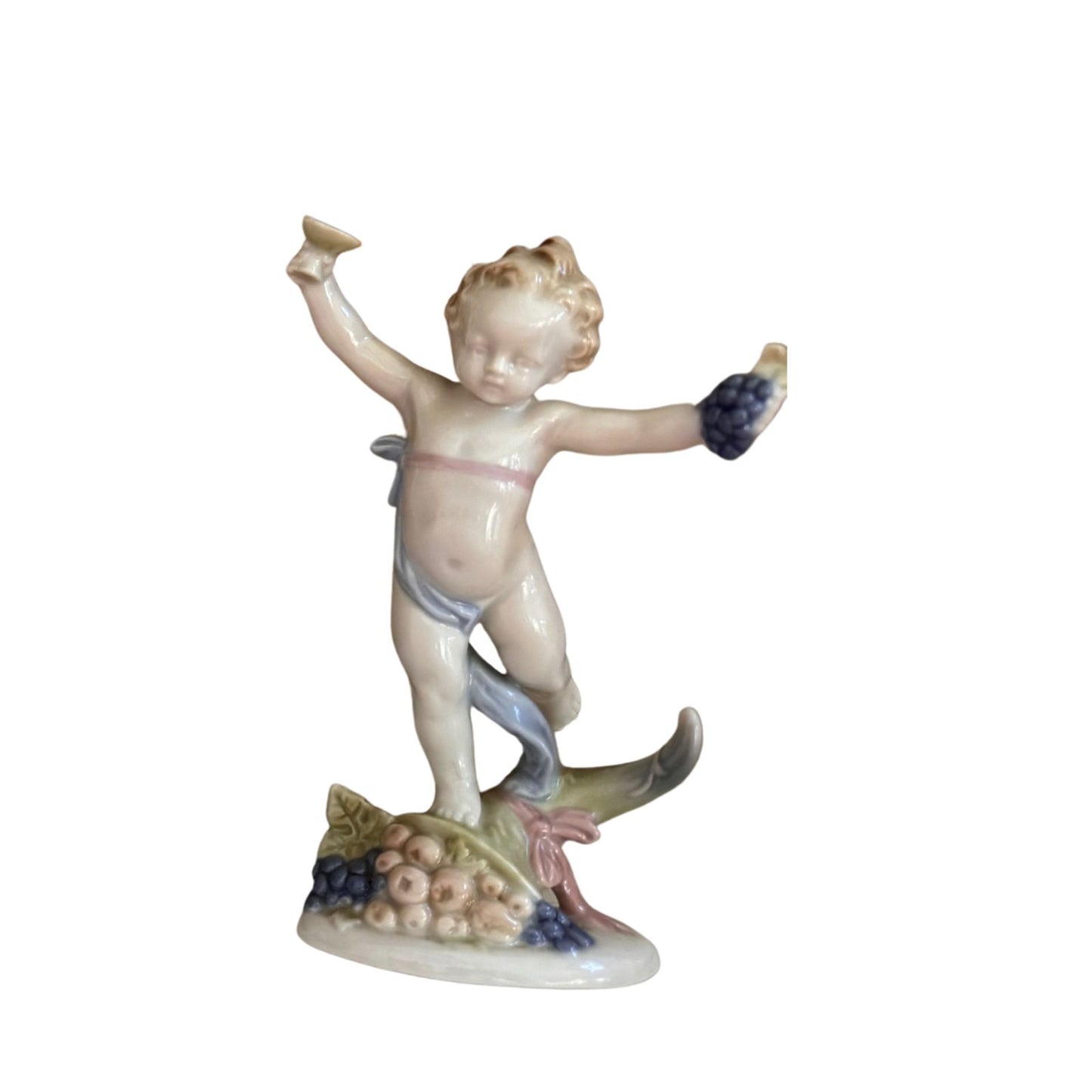 Set of 4 Vintage German Porcelain Cherub Figurines