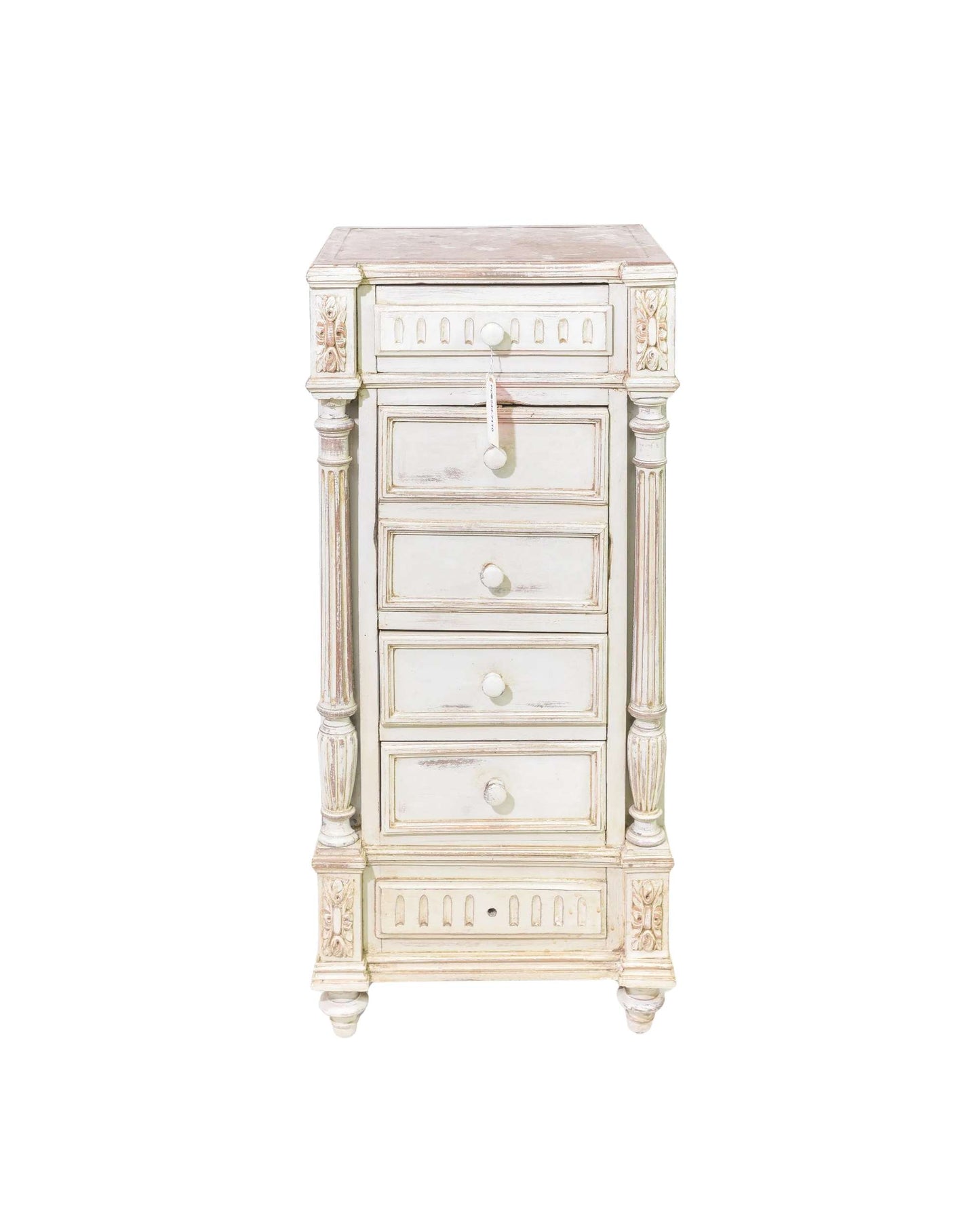 Henri II Style Marble Top Chiffonnier Chest
