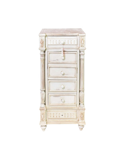 Henri II Style Marble Top Chiffonnier Chest