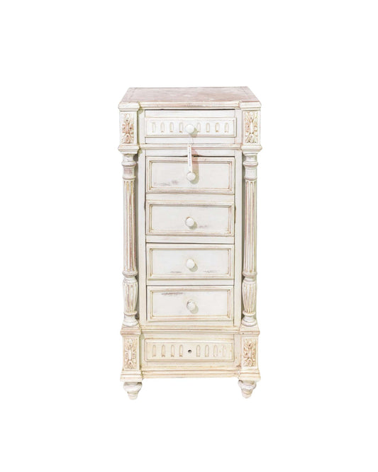 Henri II Style Marble Top Chiffonnier Chest