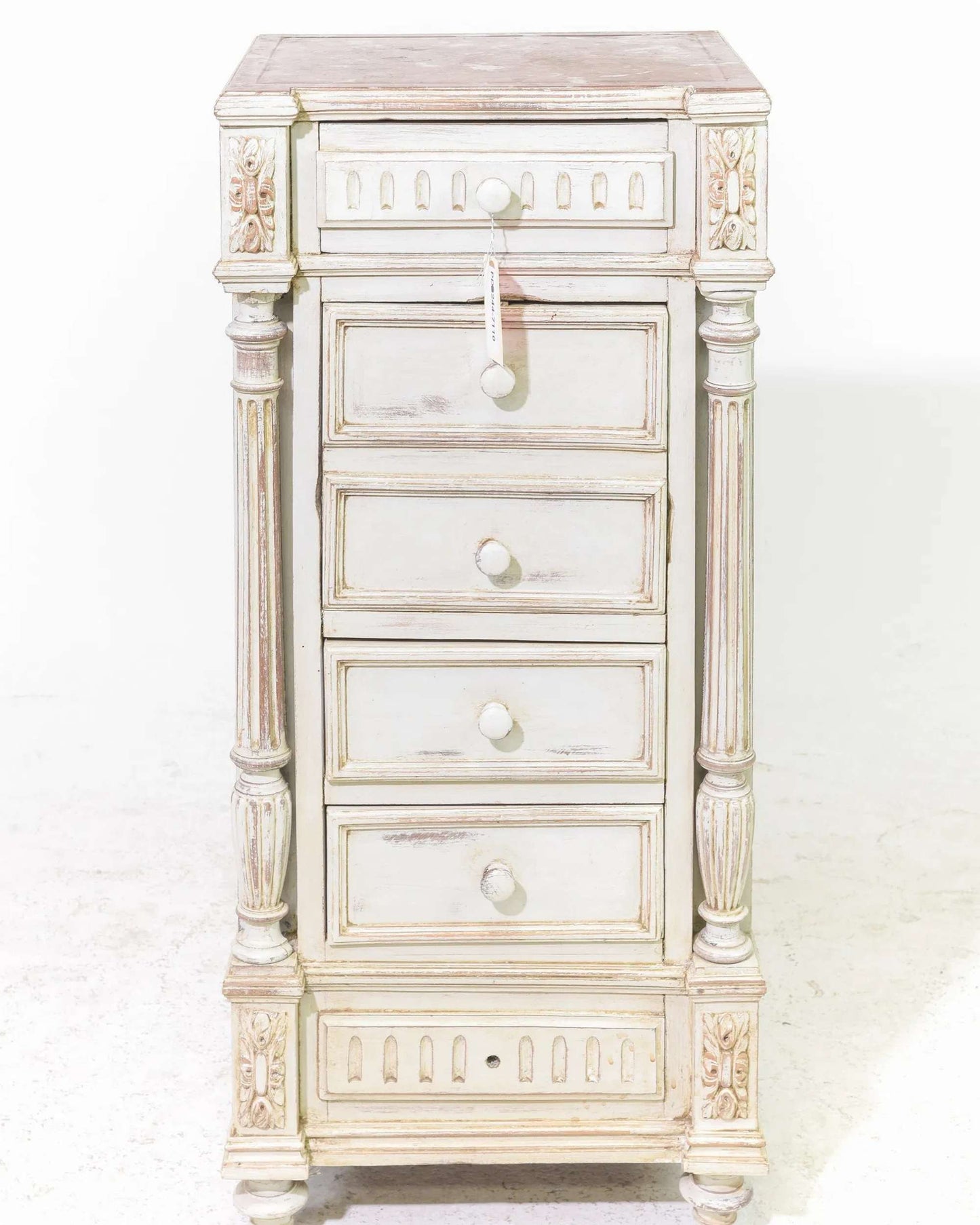 Henri II Style Marble Top Chiffonnier Chest