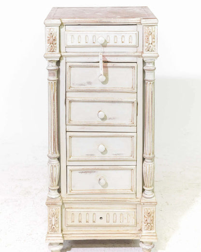 Henri II Style Marble Top Chiffonnier Chest