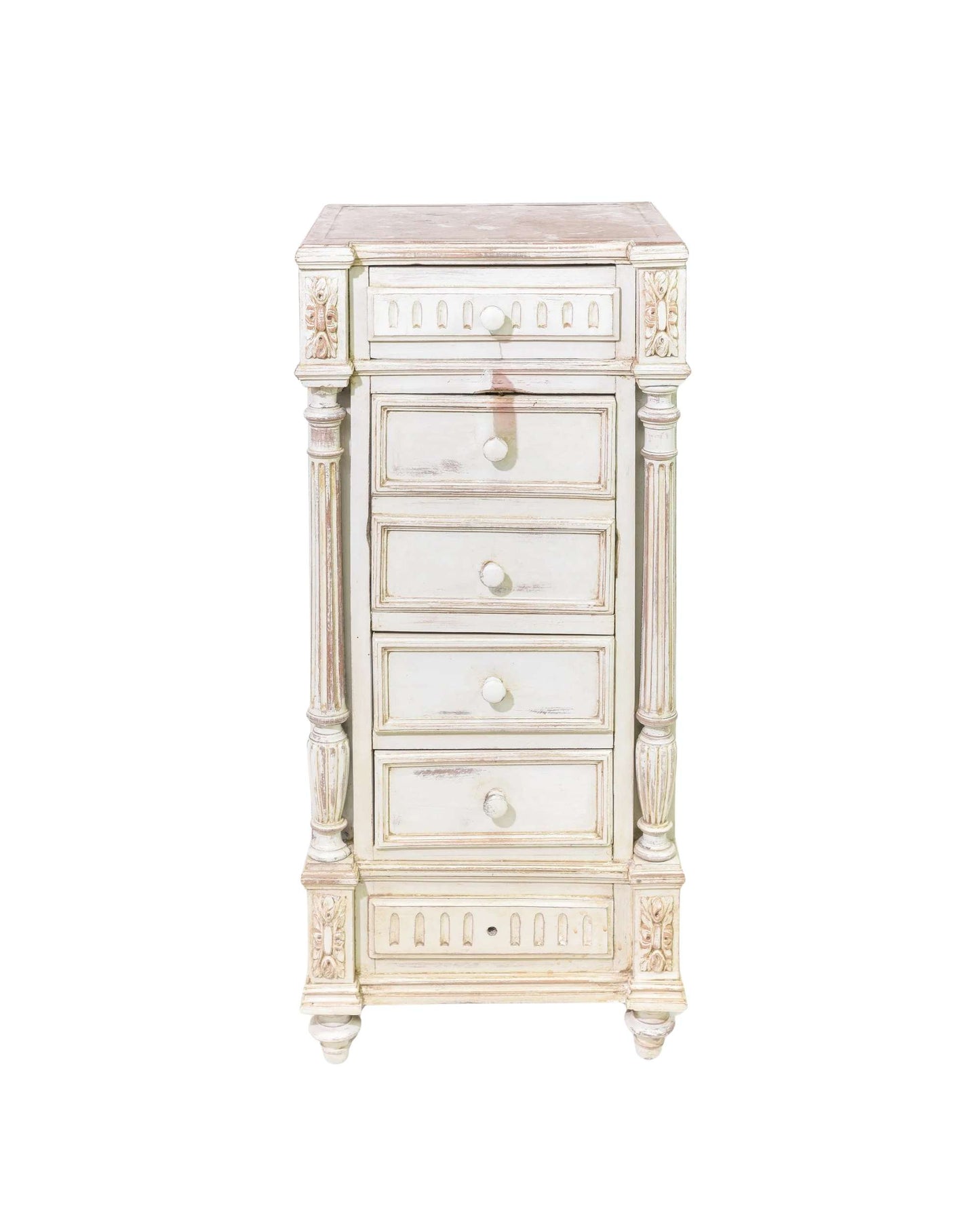 Henri II Style Marble Top Chiffonnier Chest
