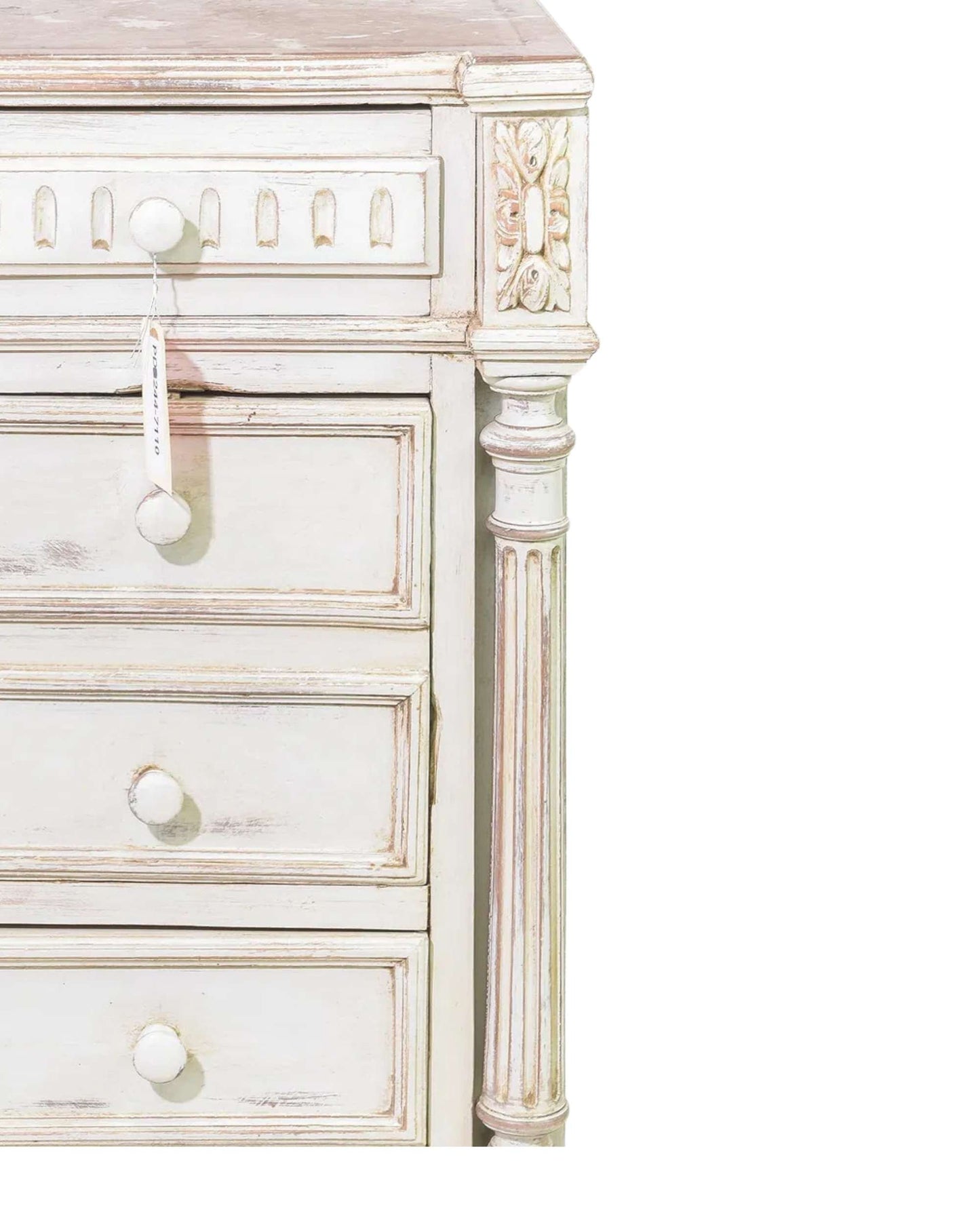 Henri II Style Marble Top Chiffonnier Chest