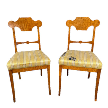 Pair of 19th Century Karl Johan Birch Chairs