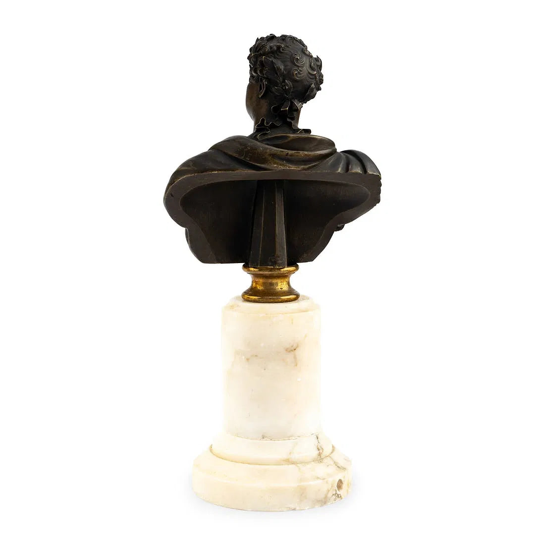 19th Century Bronze & Marble Coronation Bust of George IV