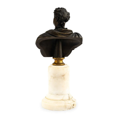 19th Century Bronze & Marble Coronation Bust of George IV