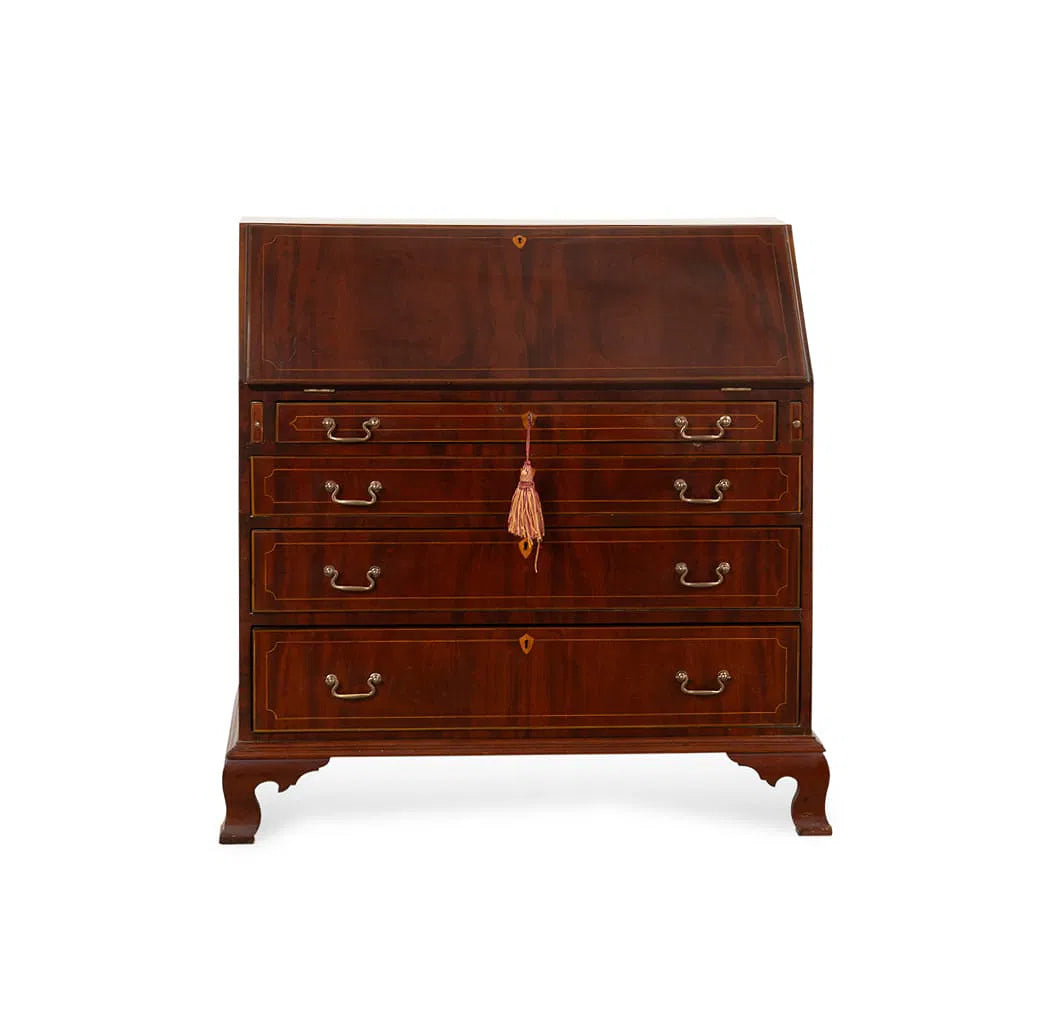 Early 20th Century Chippendale Slant Front Desk front view