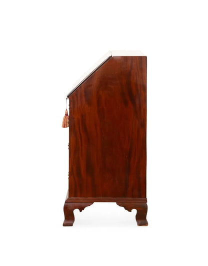 Early 20th Century Chippendale Slant Front Desk opposite side view